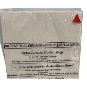 Creative Memories Sticker Container Dividers Large Lot 2 Packs Scrapbook